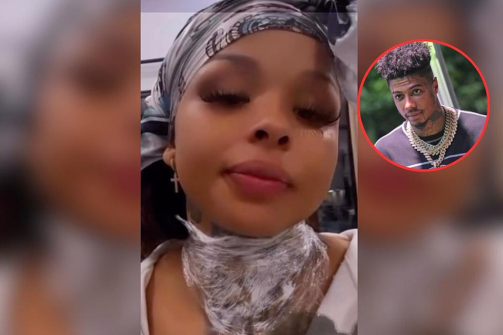 Chrisean Rock Covers Up Her Blueface Neck Tattoo With A Rose 97 7 The