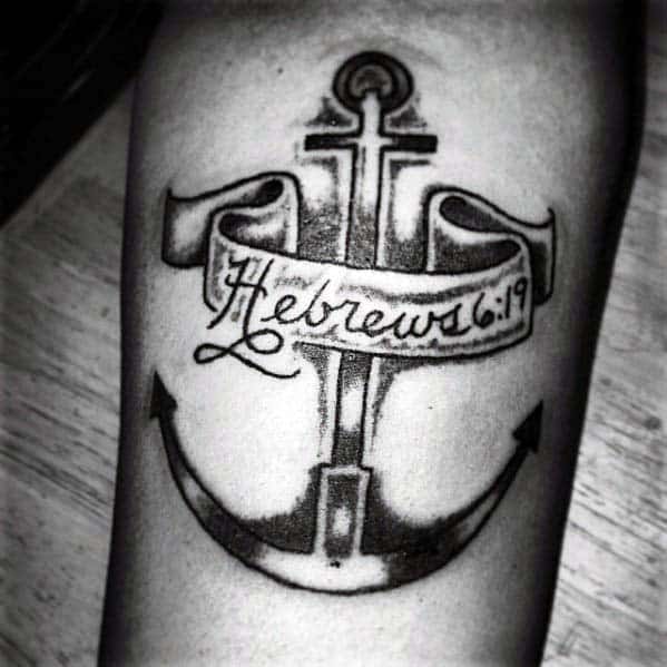 Christian Tattoo Ideas In Hebrew 40 Anchor Cross Tattoo Designs For Men Kesaniesan Github Io