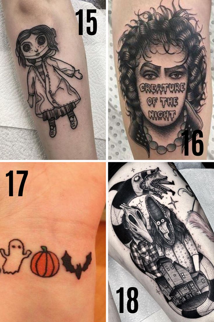 Cool Halloween Tattoo Ideas Spooky Cute And Totally Cool