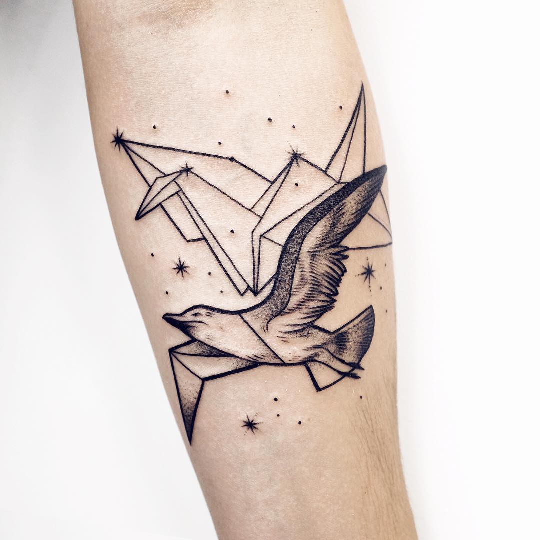 Crane Bird Tattoo Meaning and Design Inspiration