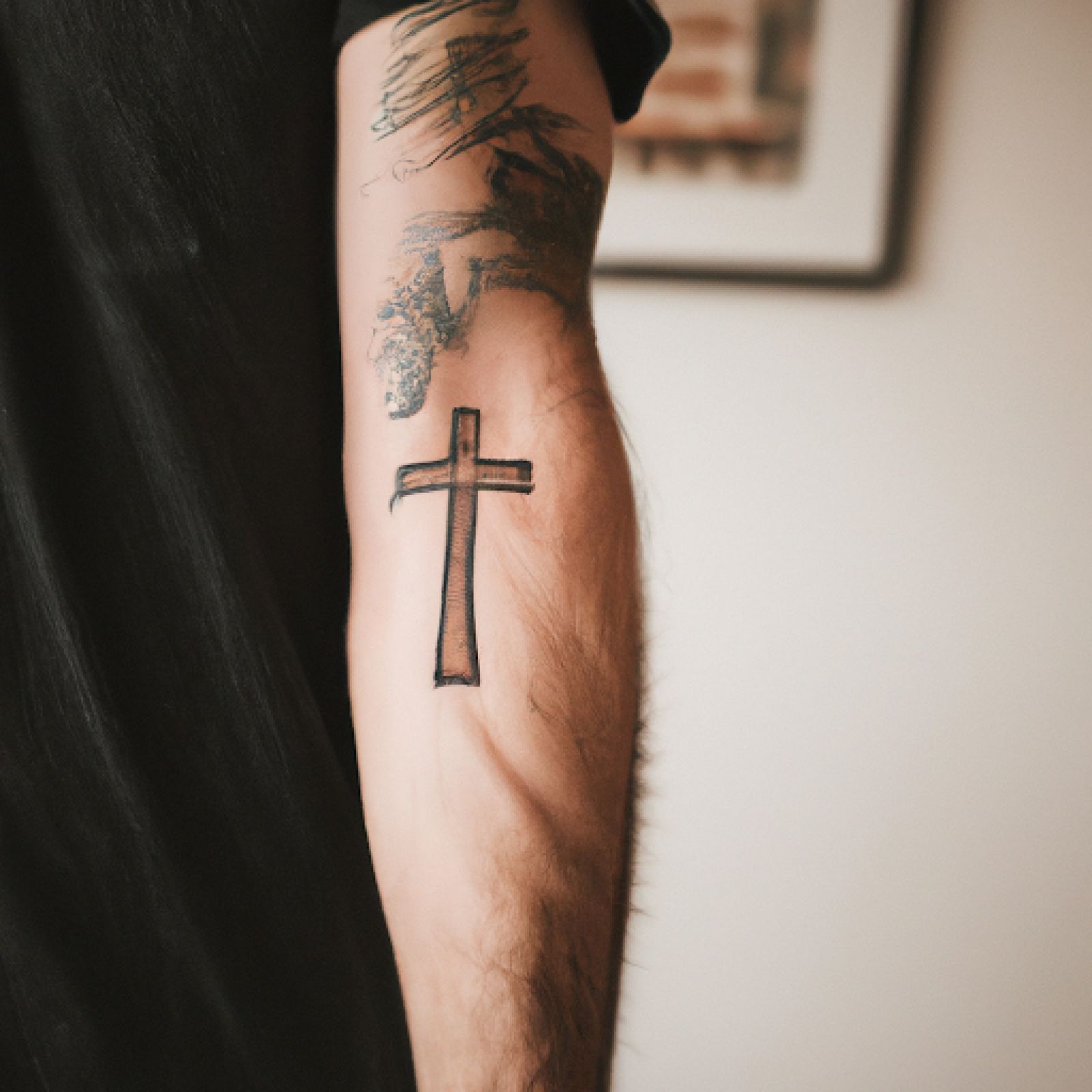 Cross Tattoos on Lower Arm Meaning and Designs