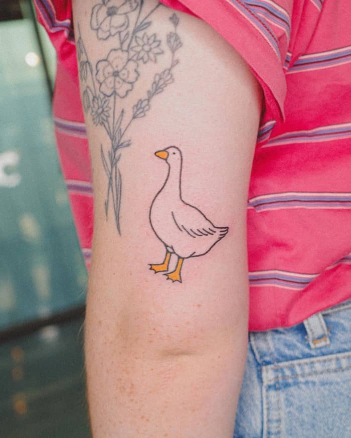 Adorable Cute Duck Tattoo Ideas for Animal Lovers