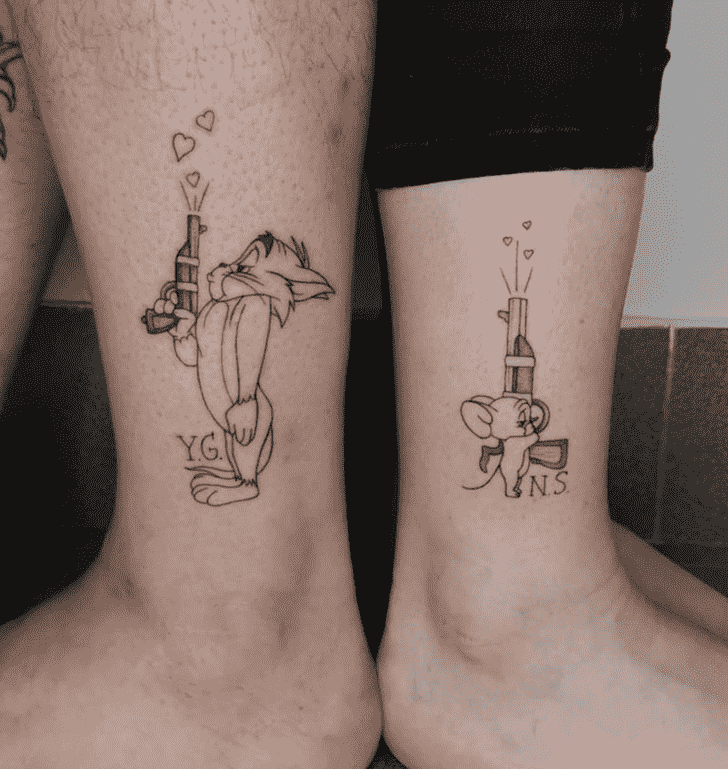 Cute Tom And Jerry Tattoo Ideas