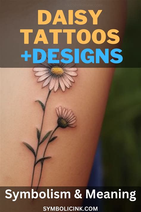 7 Symbolic Meanings of Daisy Tattoos