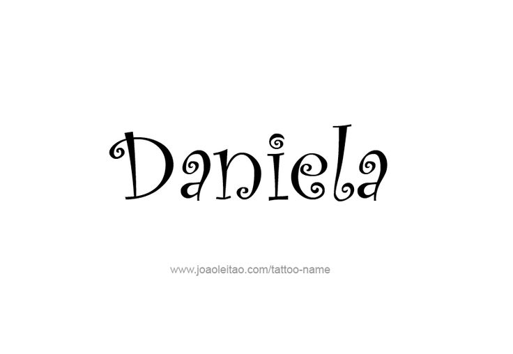 Daniela Name Tattoo Designs