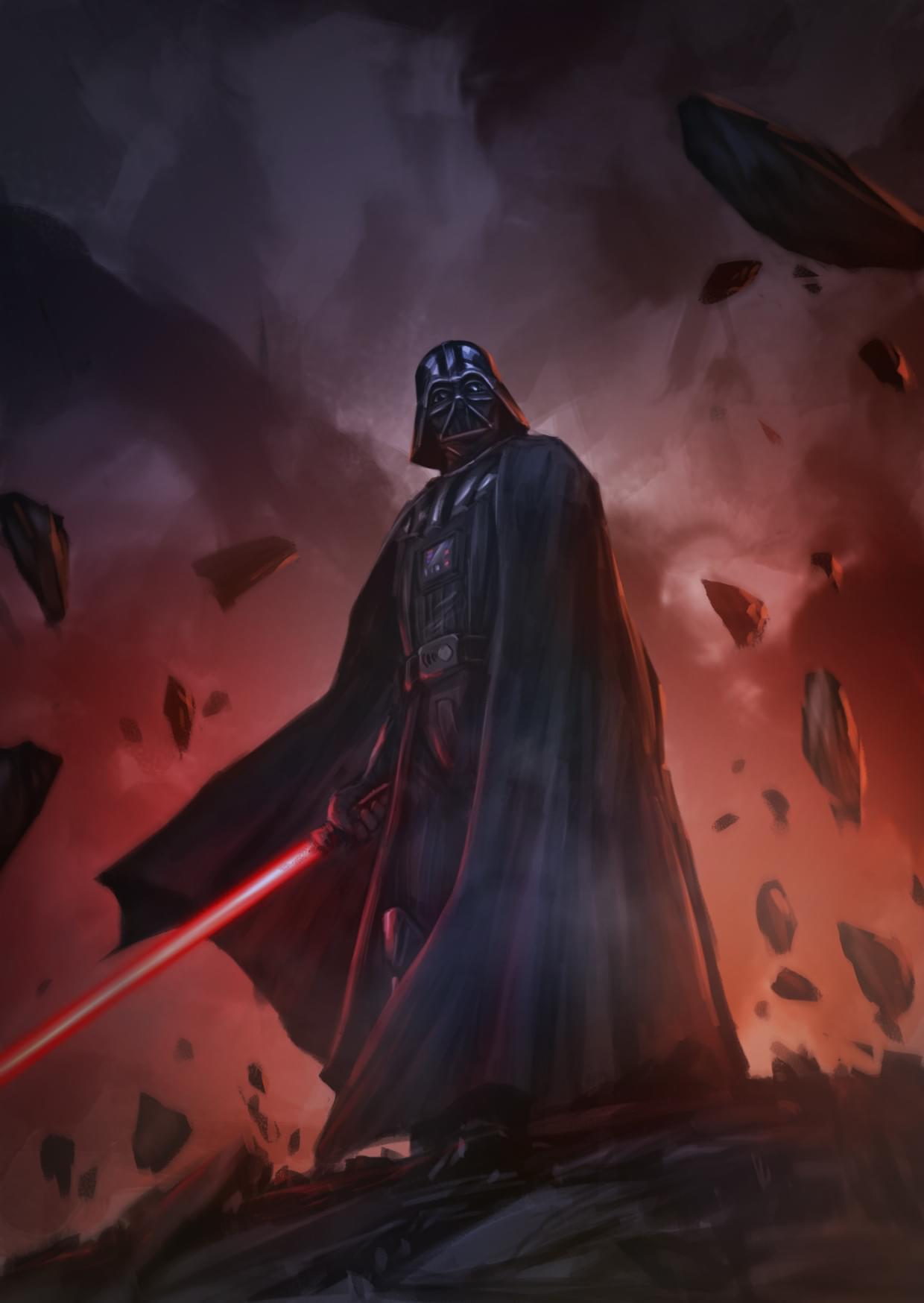 Darth Vader Digital Artwork By Iartbilly R Starwars