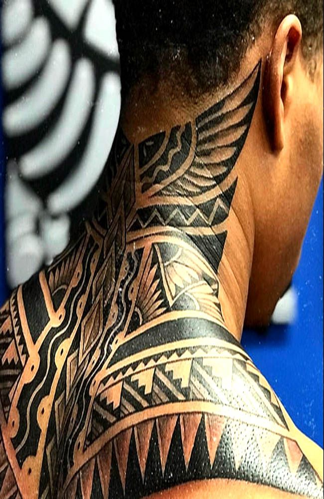 Details 78 Tribal Tattoos On Neck Best In Cdgdbentre