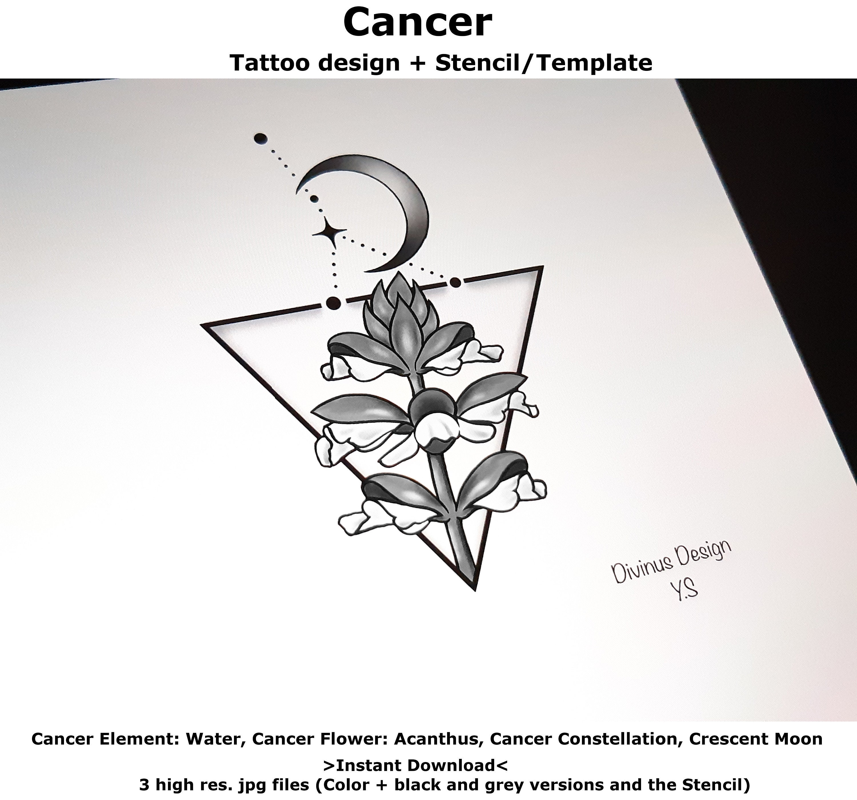 Details 83 Creative Cancer Tattoo Designs In Coedo Com Vn