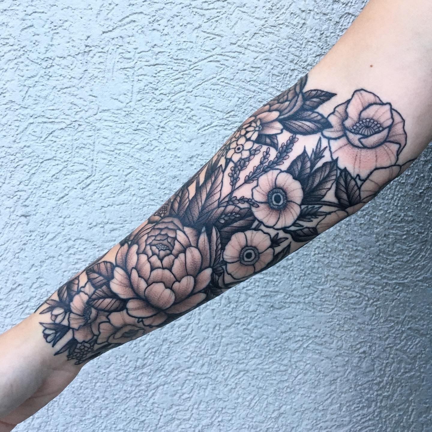 Details More Than 69 Black And Grey Flower Tattoo Super Hot In Cdgdbentre