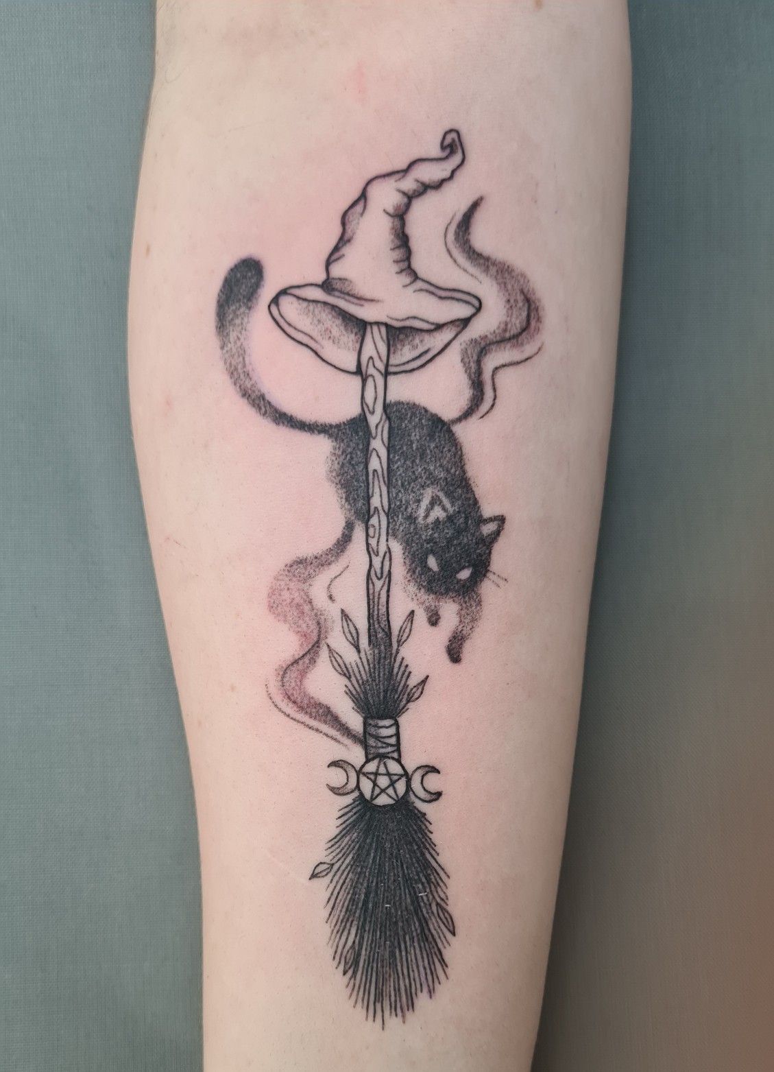 Details More Than 75 Witch Broom Tattoo Latest In Cdgdbentre