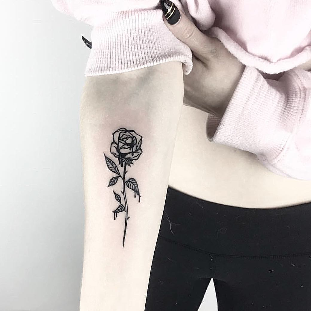 Details More Than 78 Black Bleeding Rose Tattoo Super Hot In Eteachers