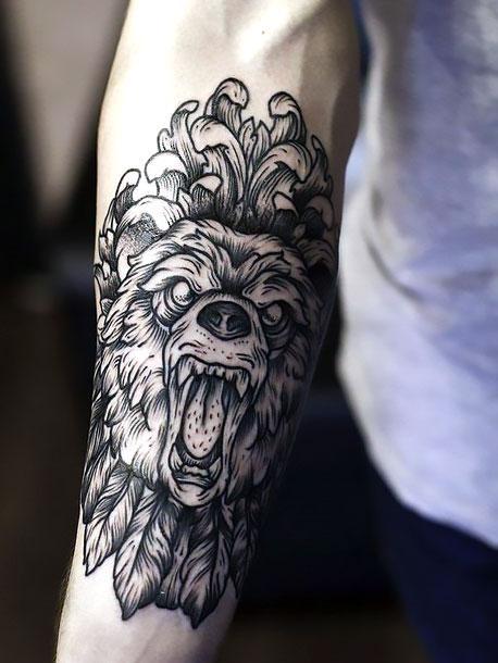 Discover More Than 72 Forearm Bear Tattoo Best In Cdgdbentre