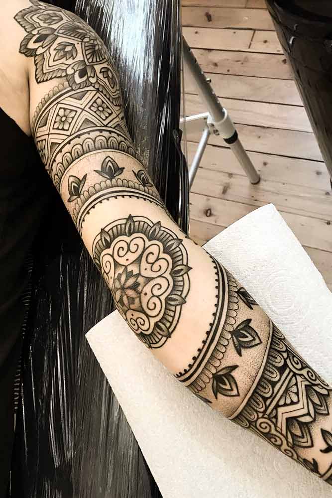 Discover More Than 76 Mandala Sleeve Tattoo Best In Coedo Com Vn