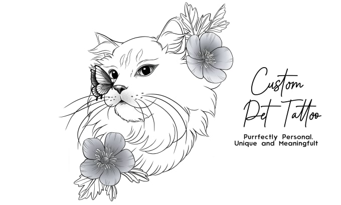 Do A Custom Pet Tattoo Designs Cats Dogs And More By Damardesign Fiverr