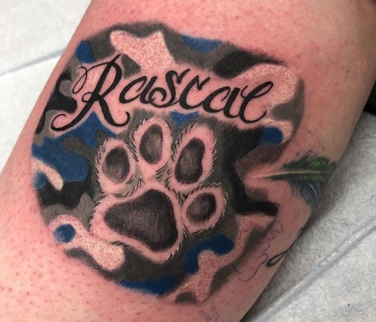 Dog Memorial Tattoo Google Search Pawprint Tattoo Wrist Tattoos