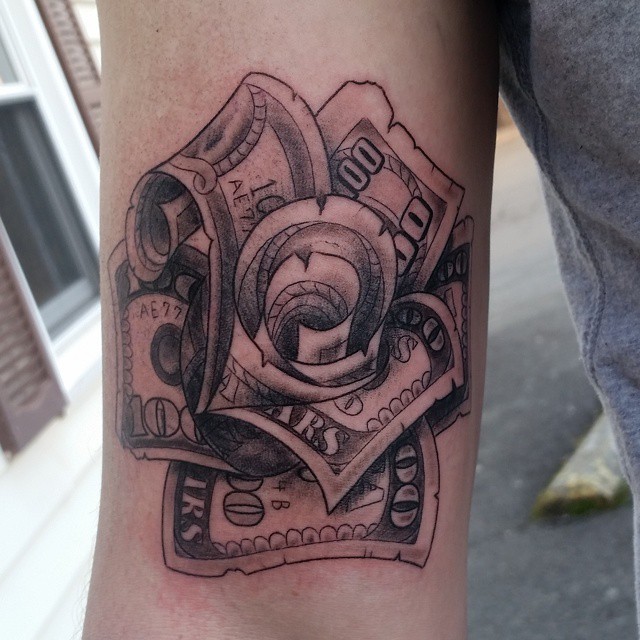 Dollar Tattoo On Arm