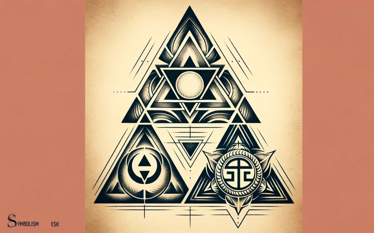 Double Triangle Tattoo Meaning Symbolism Faith