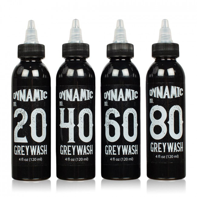 Dynamic Drawing Ink Greywash Set 120 Ml 4 Oz Dynamic Tattoo