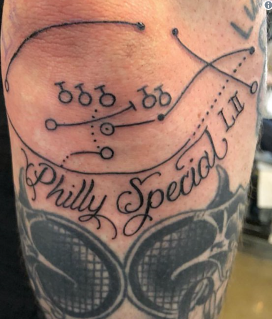 Eagles Fan Gets A Tattoo Of The Philly Special