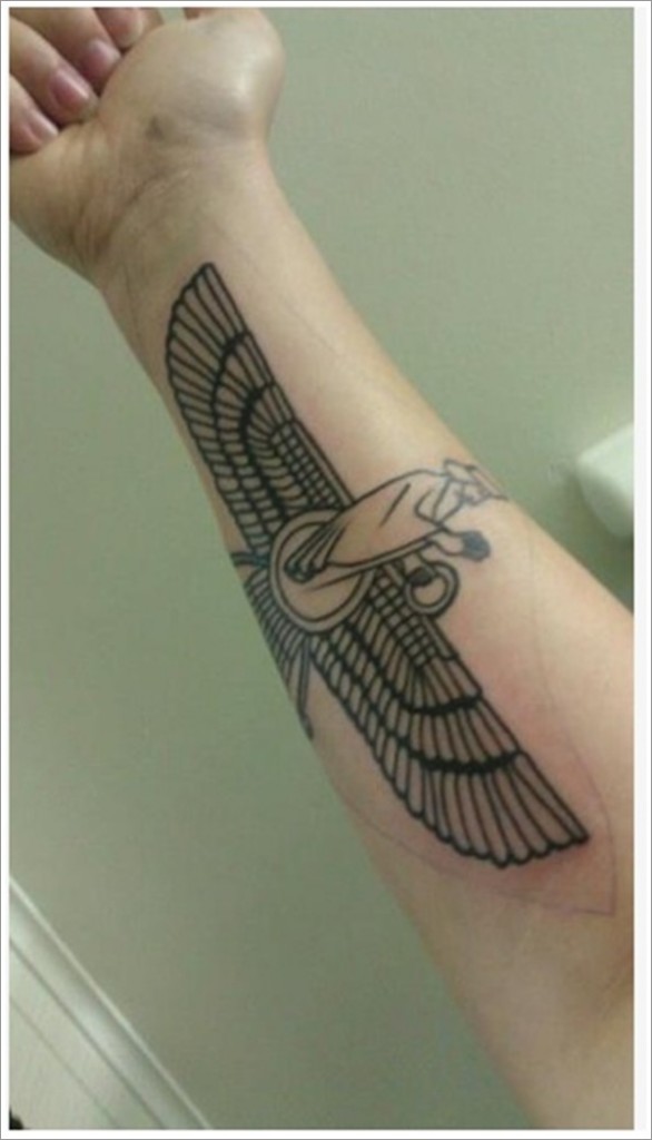 Egyptian Bird Symbols Tattoo