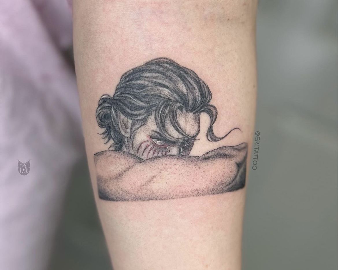 Eren Yeager Portrait Tattoo Portrait Tattoos