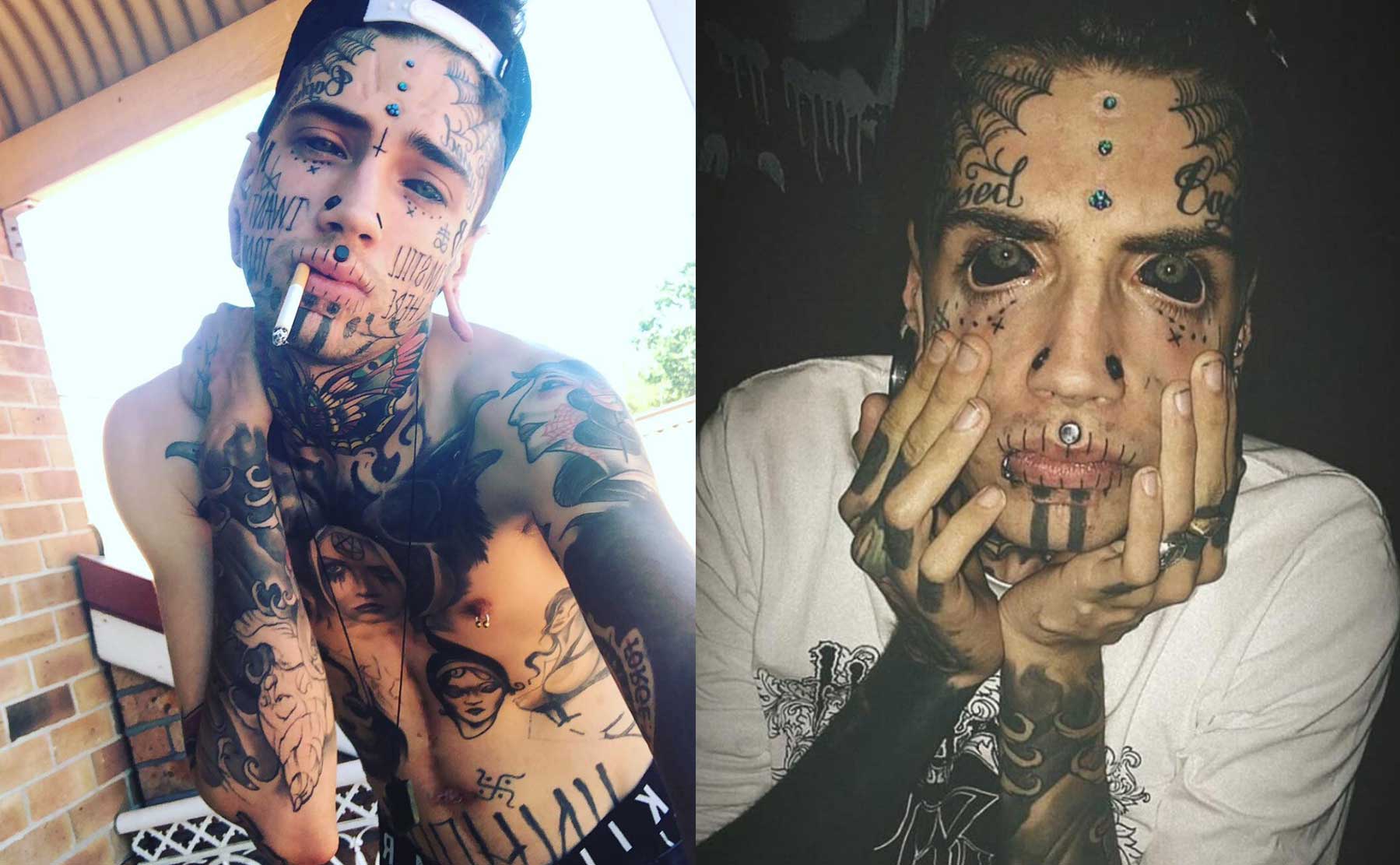 Ethan Bramble Tattooed Model Mocks Arrest Warrant In Australia