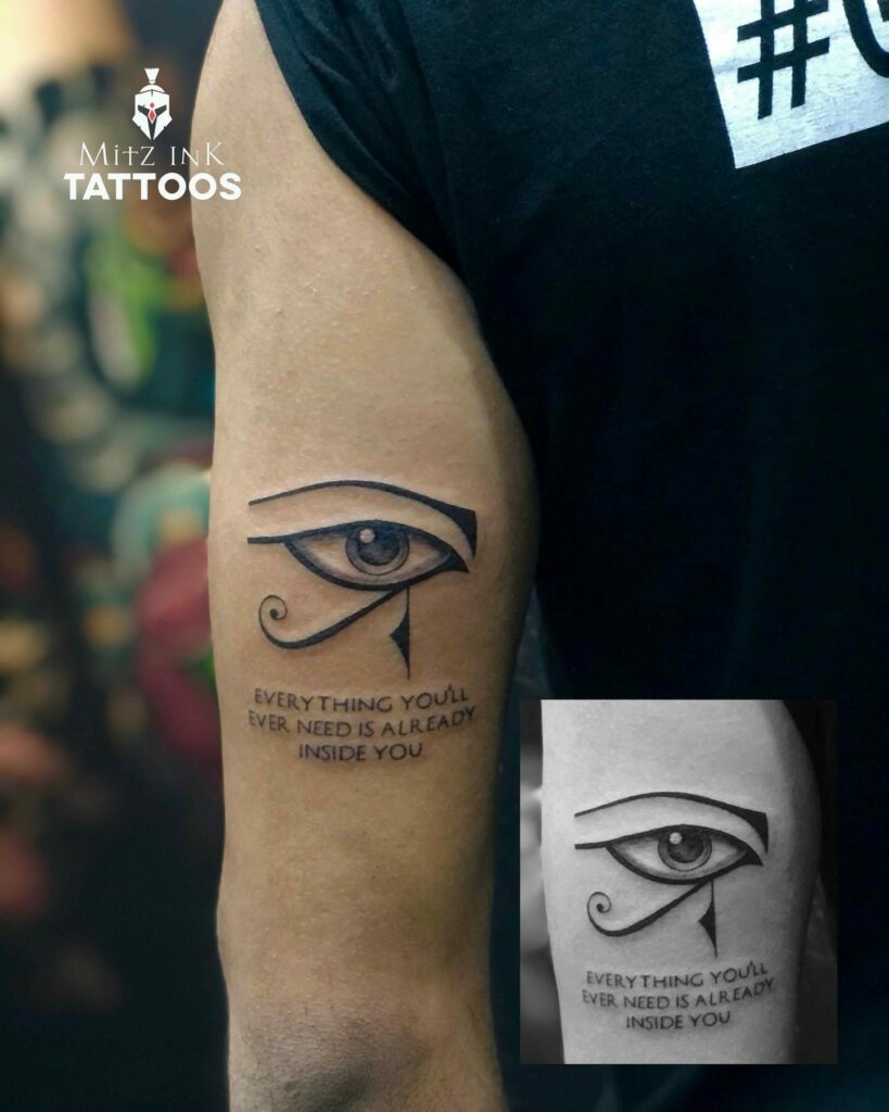 Eye Of Ra And Horus Tattoo