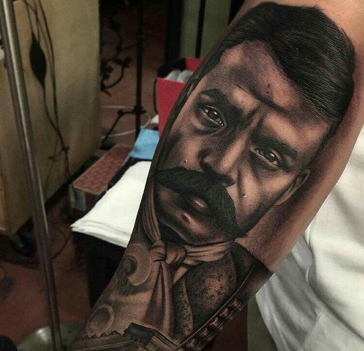 Fajarv Portrait Emiliano Zapata Tattoo