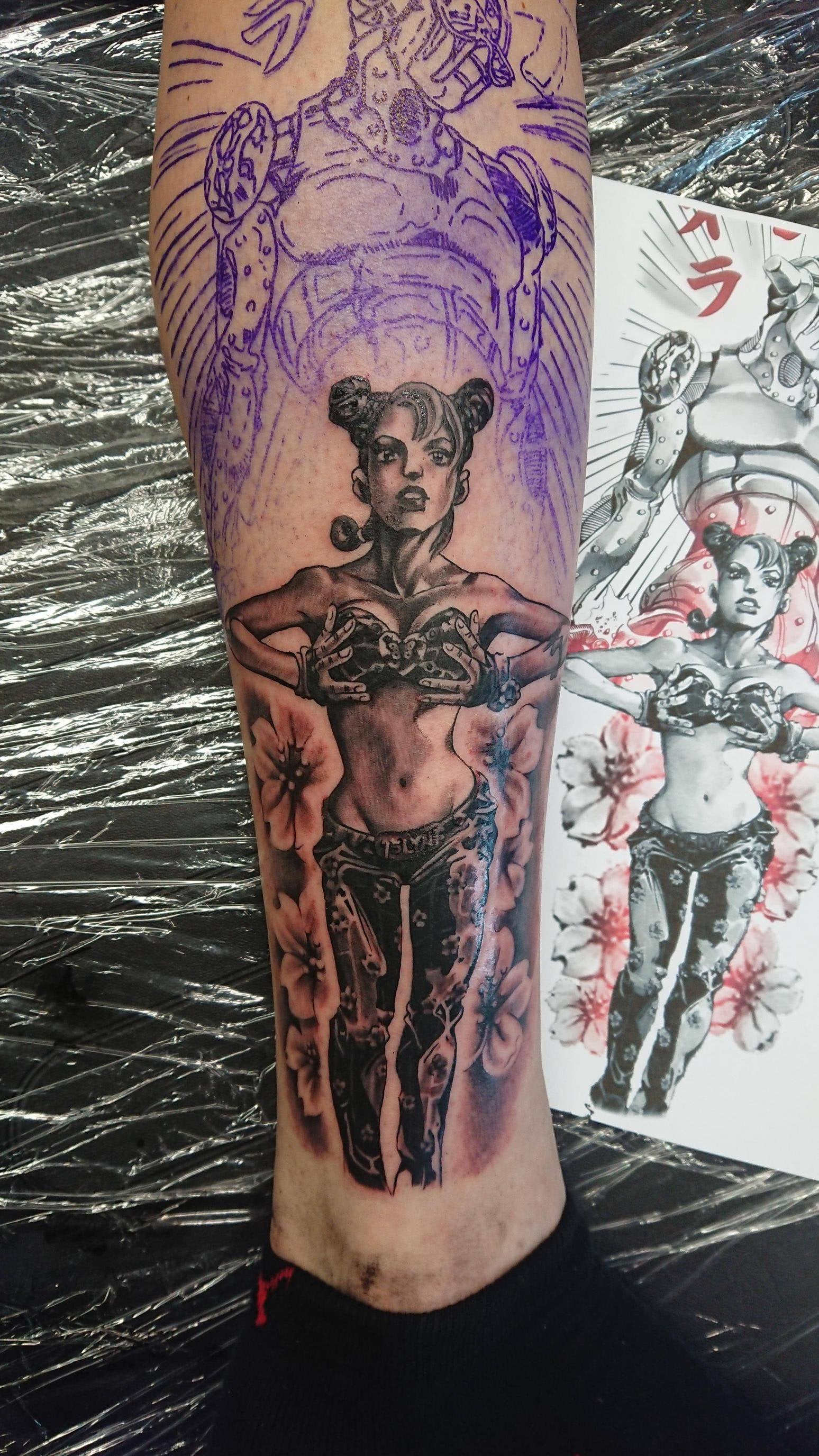 Fanart Just Got The First Part To My Full Leg Sleeve Jojo Tattoo I M