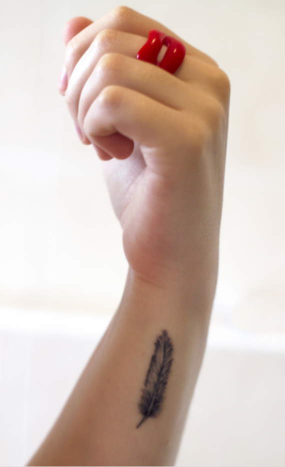 Feather Tattoos On Wrist