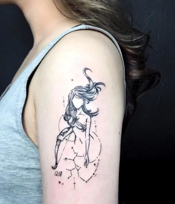 Female Sagittarius Tattoo