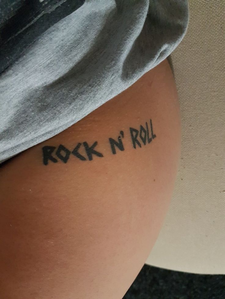 First Tattoo My Dudes Let The Rock N Roll Live On Rock Tattoo