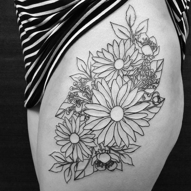 Five Ways On How To Get The Most From This Daisy Tattoo Black And Gray