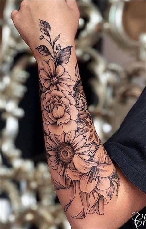 Floral Tattoo Designs Sleeve Inspiration and Ideas