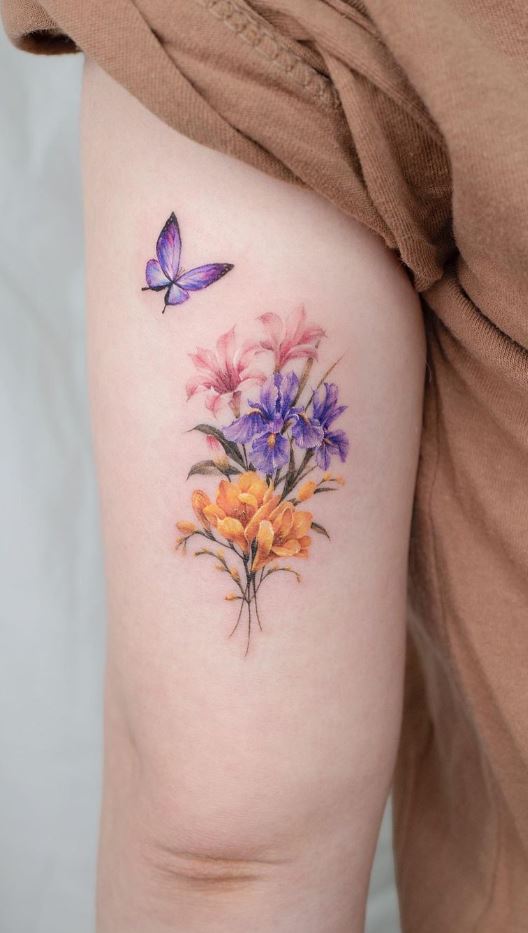 Beautiful Flower Bouquet Tattoo Designs to Inspire You