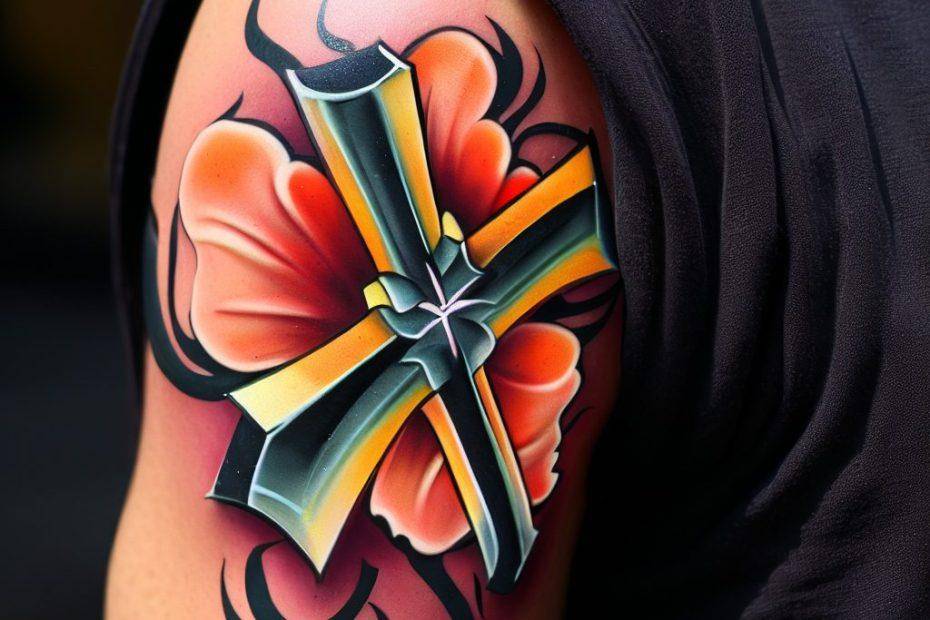 Flower Cross Tattoo Designs That Inspire and Uplift