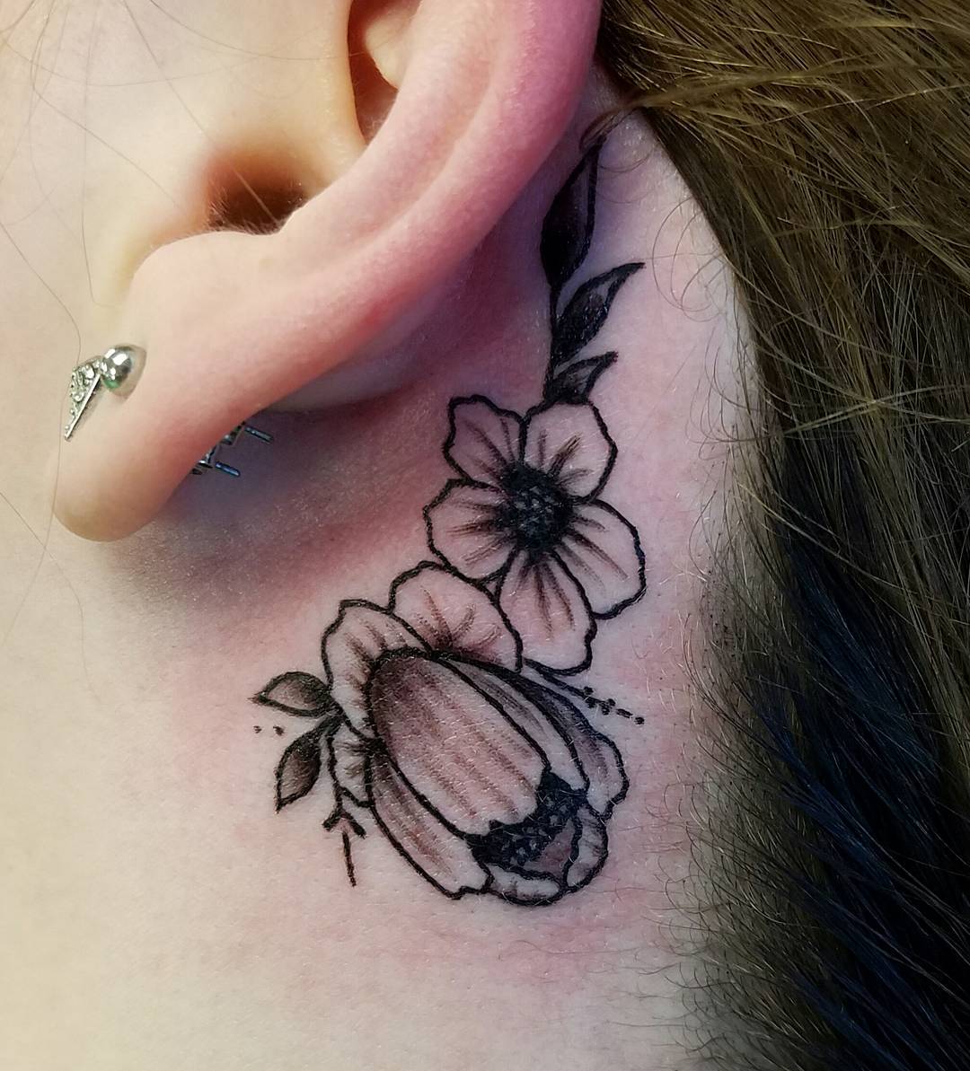 Flower Tattoo Behind Ear Meaning Best Flower Site