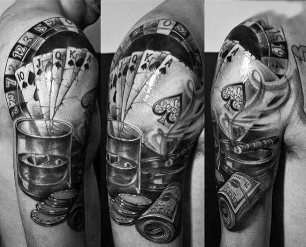 Forearm Poker Tattoo Designs: Lucky Streak Inspirations