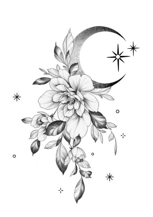 Full Moon Tattoo Google Search Full Moon Tattoo Moon Tattoo Designs Night Sky Tattoos