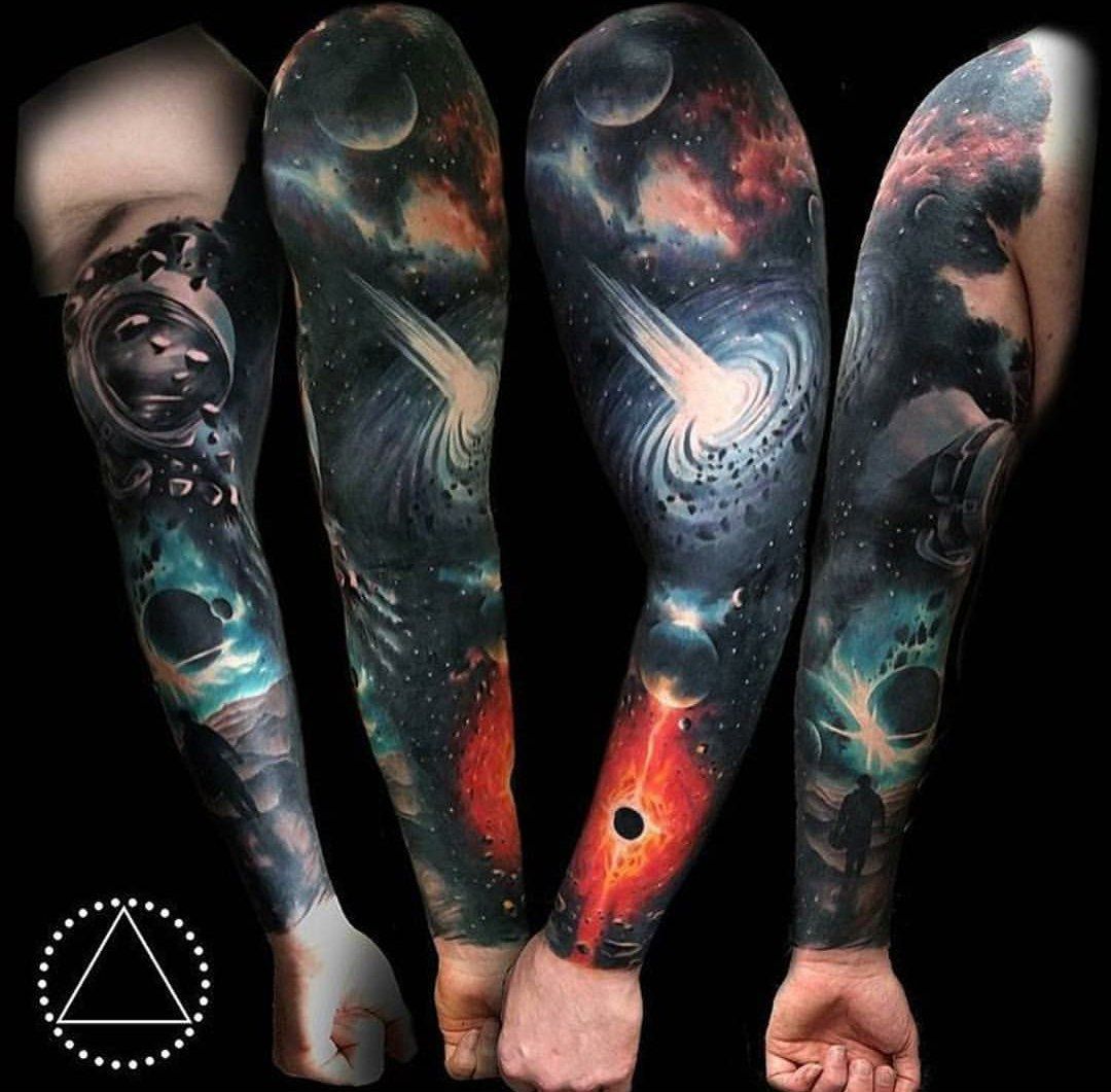 Galaxy Sleeve Tattoo Printable Calendars At A Glance