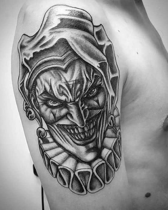 Gangster Clown Tattoo Designs and Their Dark Appeal