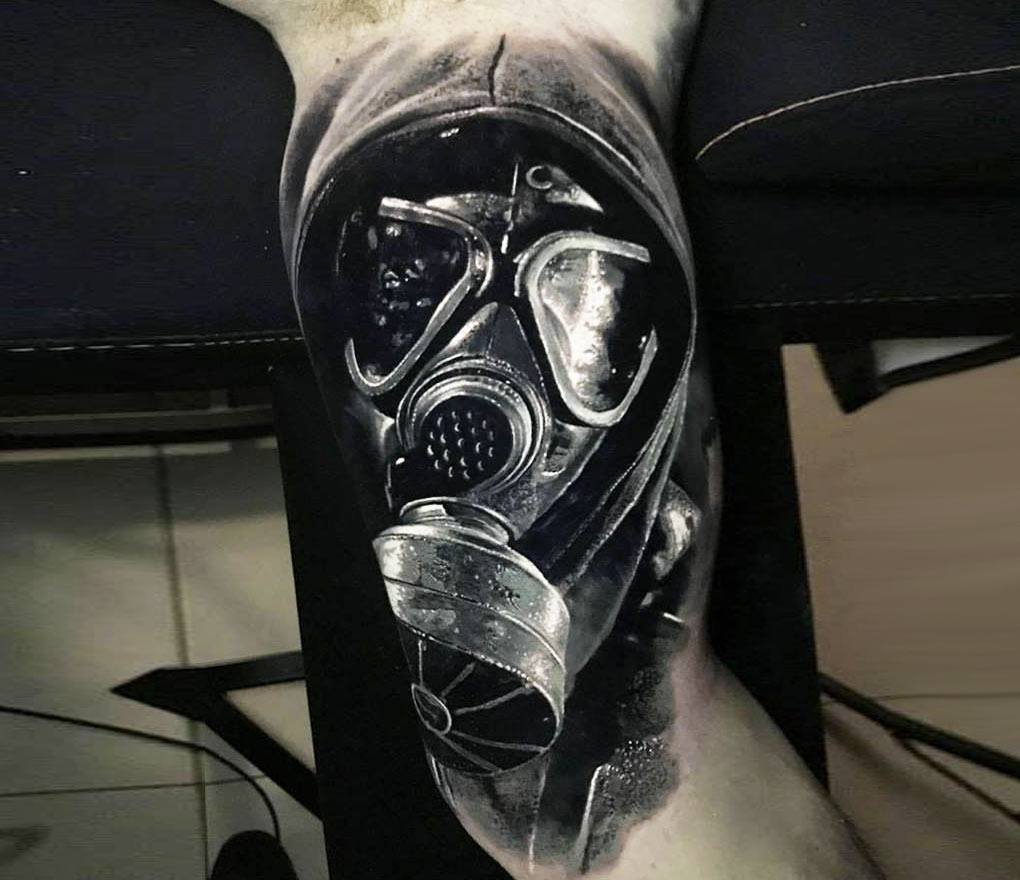 Gas Mask Tattoo By Eliot Kohek Photo 29835