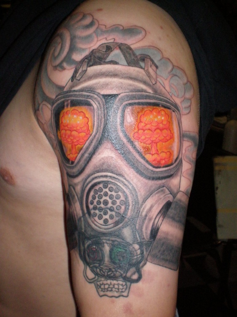 Gas Mask Tattoos Designs Ideas And Meaning Tattoos For You