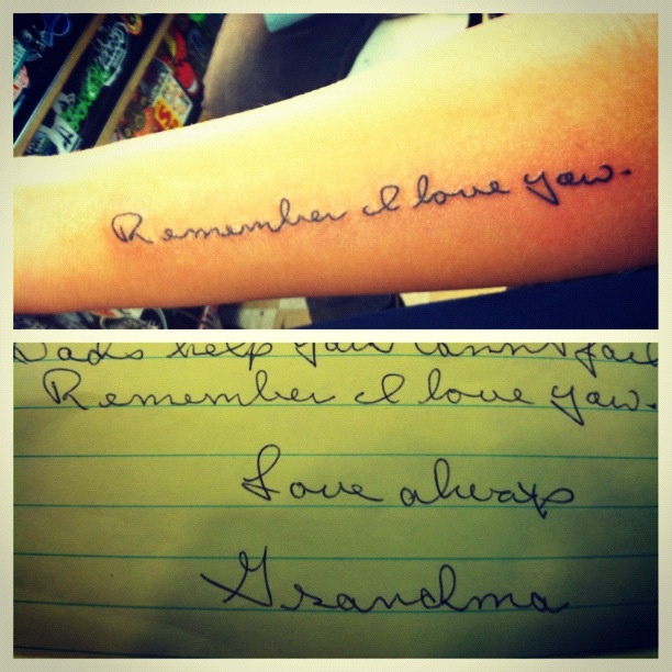 Grandmother Tattoo Designs The Tattoo I Got In Remembrance Of My Grandmother Who Passed Away