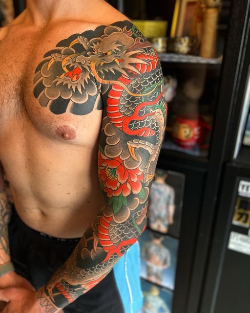 Half Sleeve Japanese Tattoo By Caio Pineiro Tattoo Insider