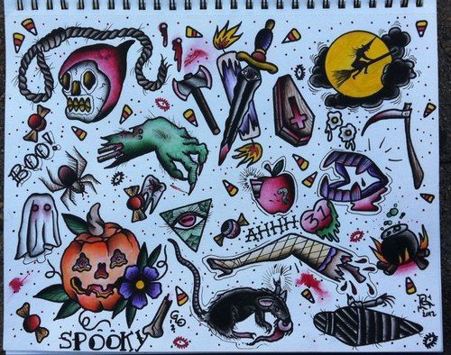 5 Spooky Halloween Flash Tattoo Designs to Try