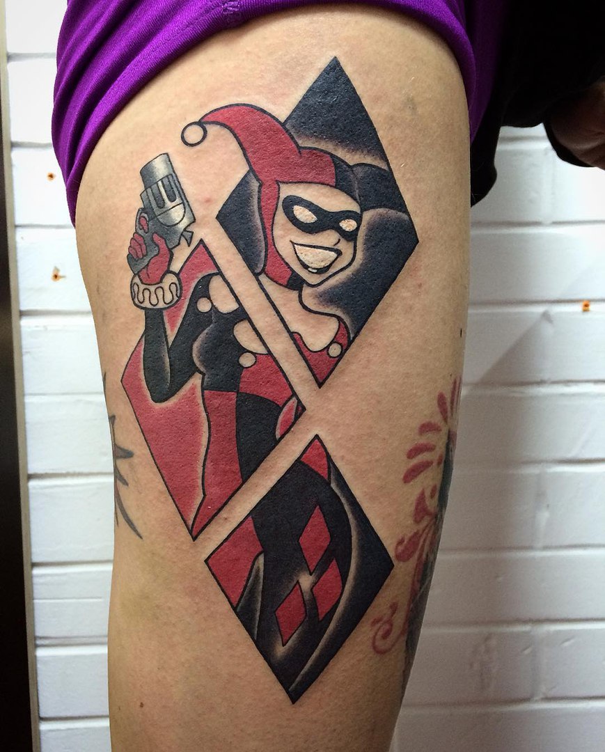 Harley Quinn Tattoo Designs Ideas And Meaning Tattoos For You