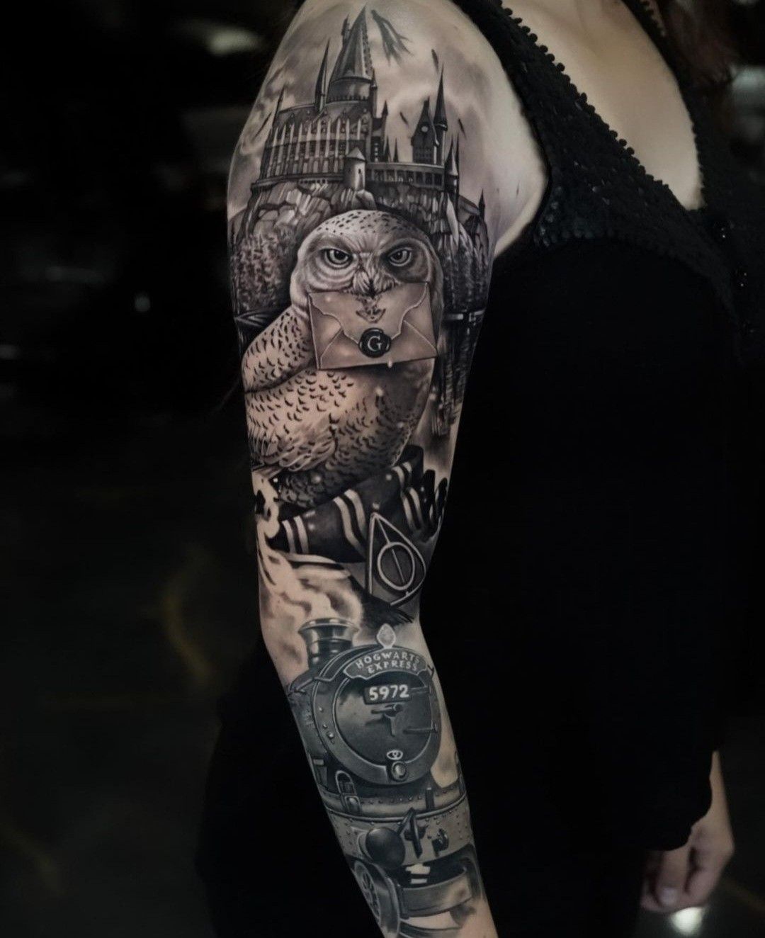 Harry Potter Sleeve Tattoo Ideas Photos