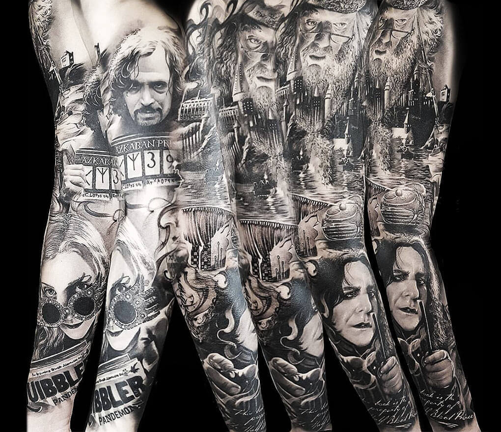 Harry Potter Tattoo Sleeve