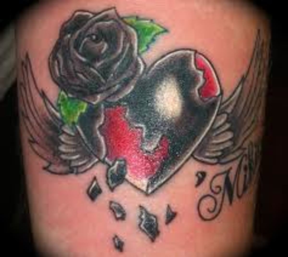 Heart And Rose Tattoos And Designs Heart And Rose Tattoo Ideas